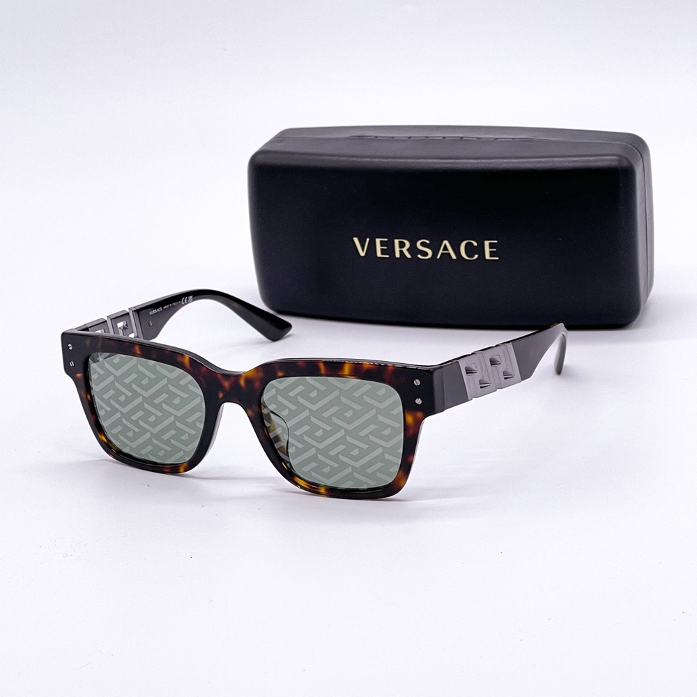 NEW VERSACE VE4421F 108/V8 UNISEX SUNGLASSES VERSACE VE4421 HAVANA VERSACE